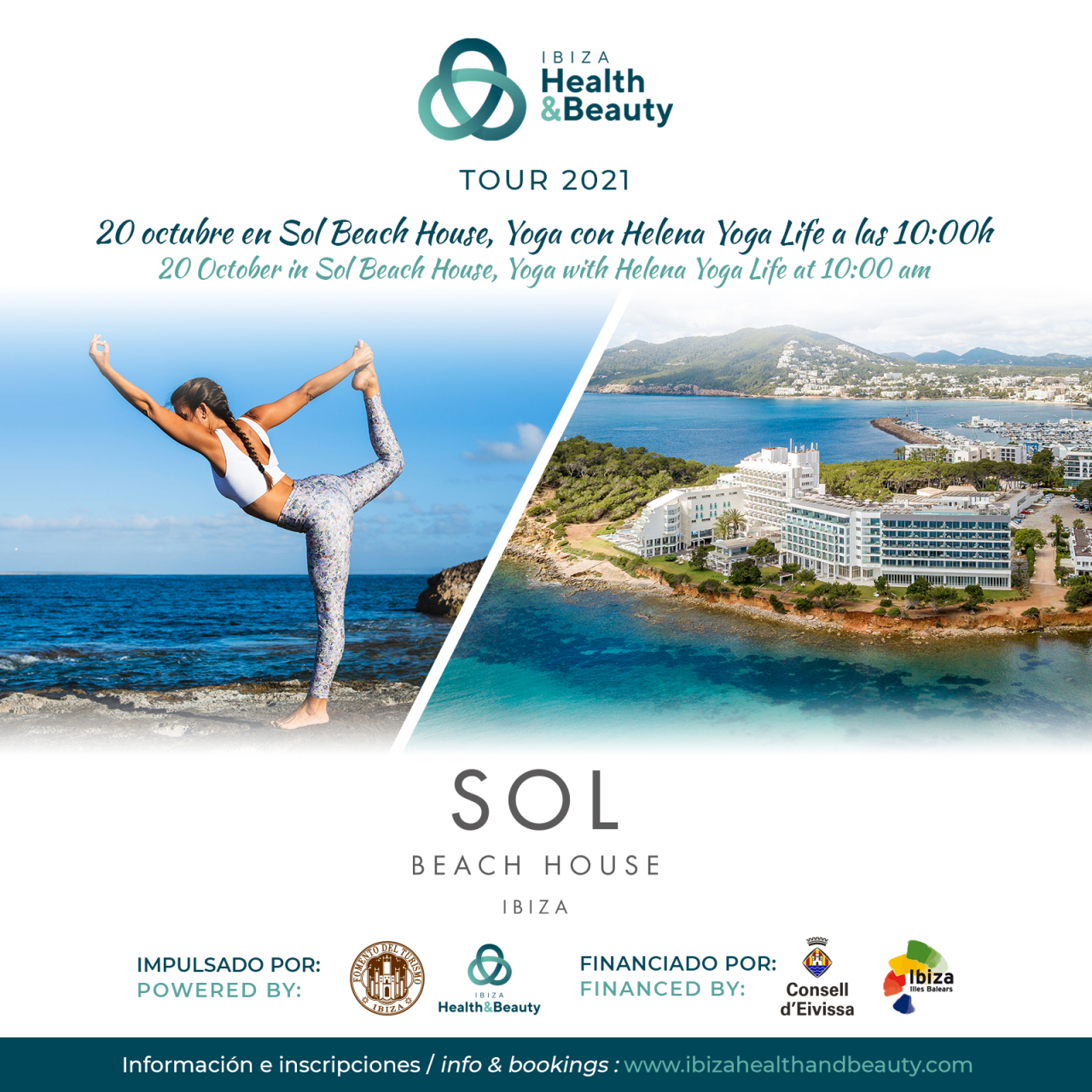 IH&B TOUR 2021: Yoga con Helena Yoga Life en Sol Beach House Ibiza