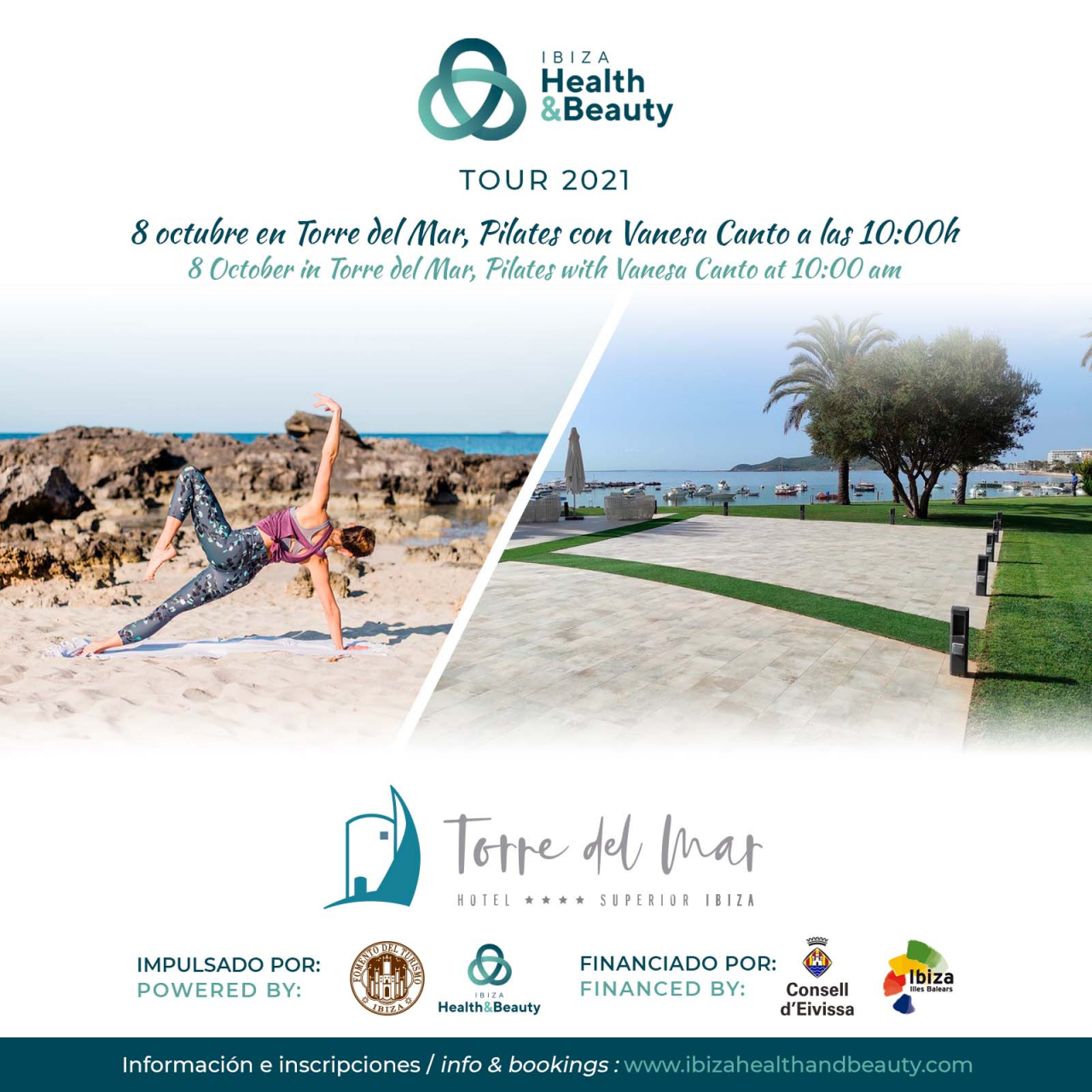 IH&B TOUR 2021: Pilates con Vanesa Canto en Torre del Mar