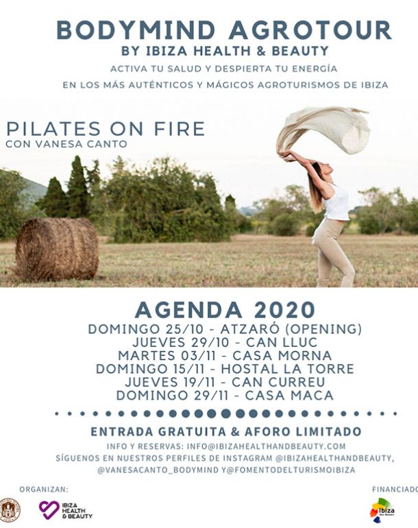 Clases de pilates gratuitas en agroturismos de la isla de la mano de Fomento del Turismo