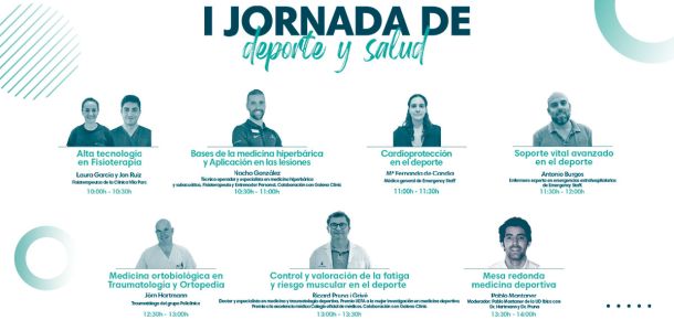 ¡Conoce a los ponentes de la I Jornada del deporte y la salud en Ibiza!