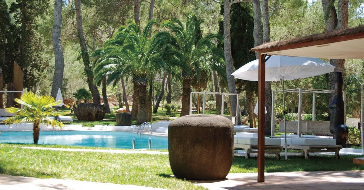 Jardín del agroturismo Sa Talaia en Ibiza