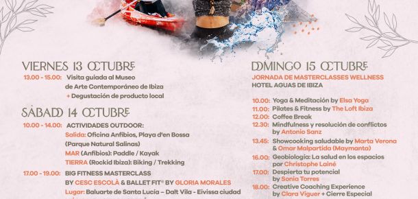 IV Ibiza Wellness Weekend - 13, 14 i 15 octubre 2023