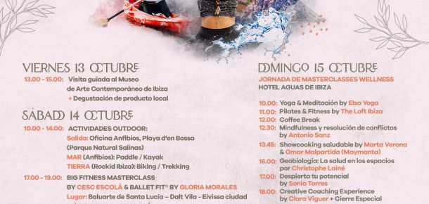 IV Ibiza Wellness Weekend - 13, 14 y 15 octubre 2023